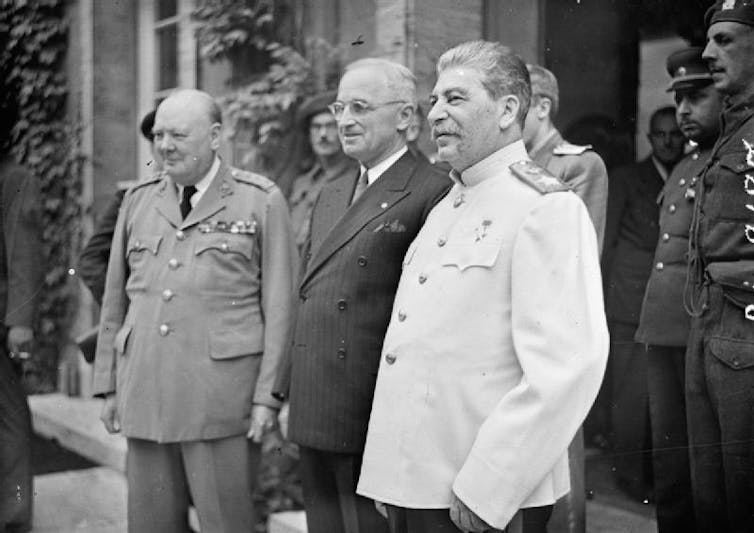 Churchill, Truman and Stalin in 1945.