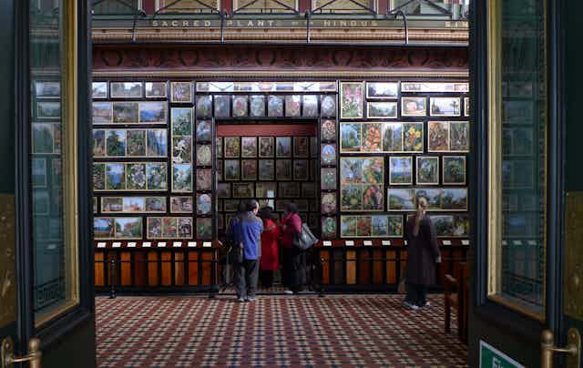 gallery full of small paintings