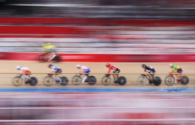 olympic cyclists racing
