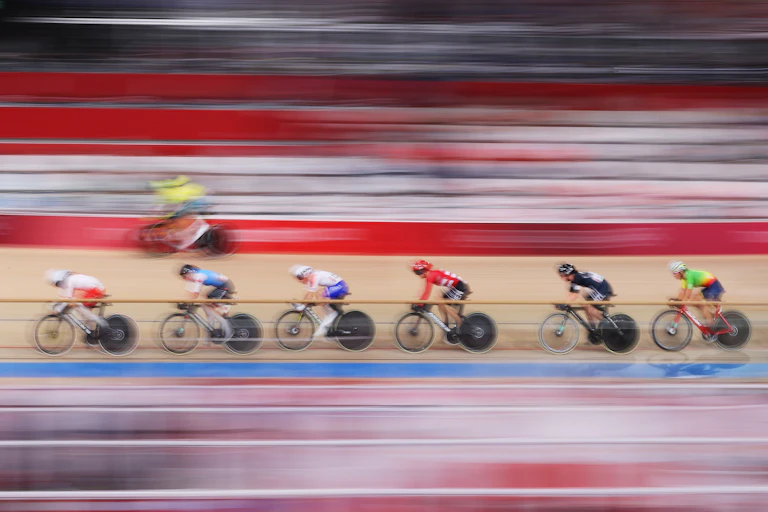 olympic cyclists racing