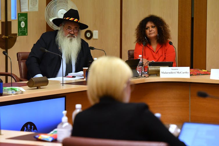 Senators Pat Dodson and Malarndirri McCarthy