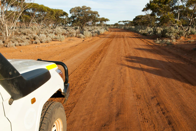 4WD on remote Australian outback road