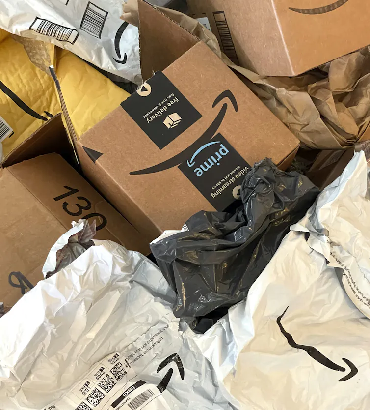 Empty Amazon packaging