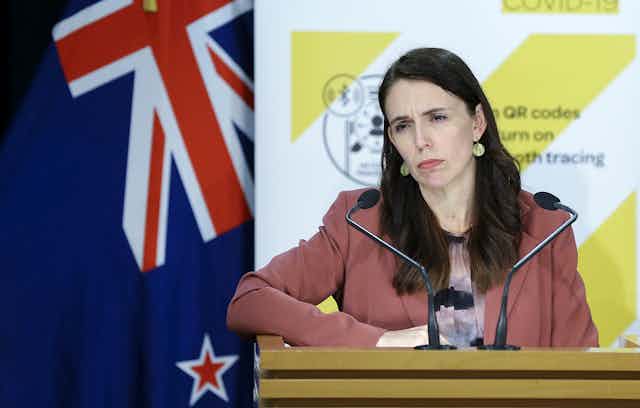 Prime minister Jacinda Ardern announces a level-4 lockdown for New Zealand.