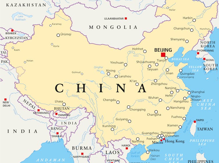 Mapa de china