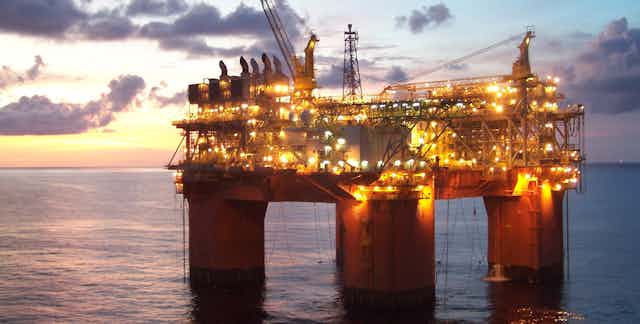 A BHP-operated offshore drilling rig.