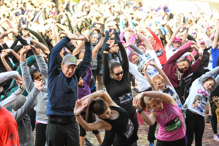 People stretch