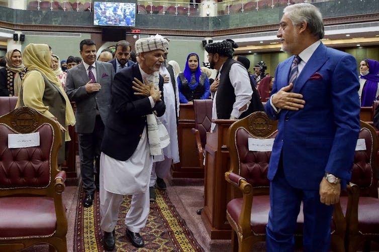 Une réunion au Parlement afghan à Kaboul, le 2 août 2021