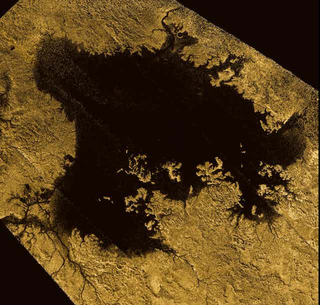 Image of Ligeia Mare on Titan.