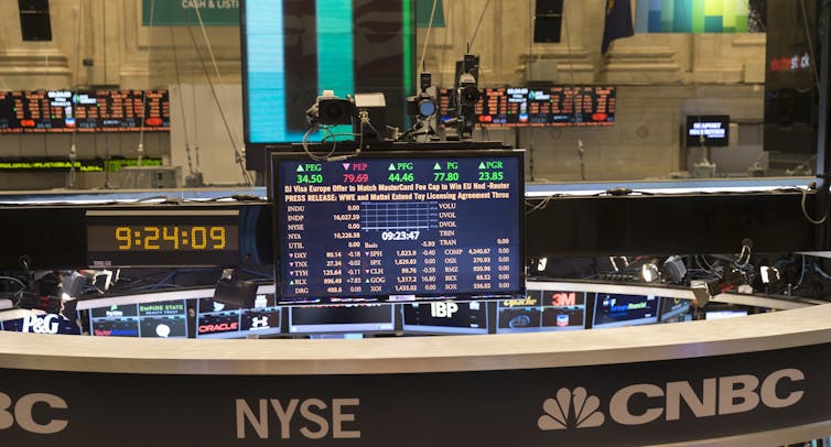 trading floor of New York Stock Exchange