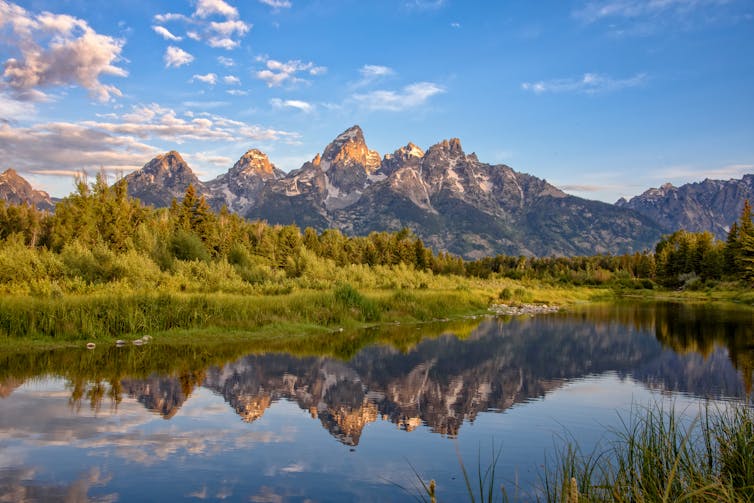 Mountain range in Wyoming.