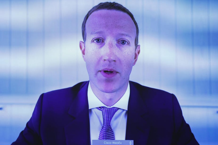 Mark Zuckerberg in a suit and tie