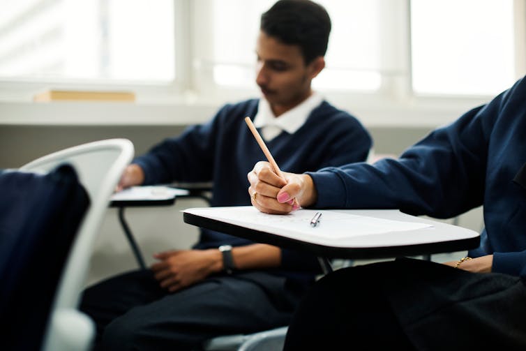 Students in classroom.