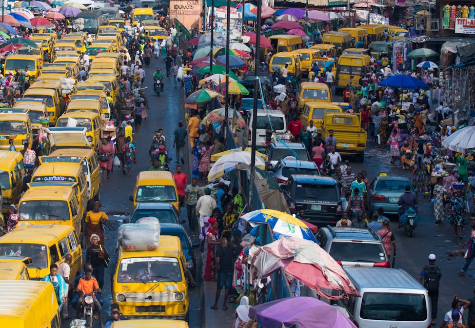 A traffic jam in Lagos, Nigeria