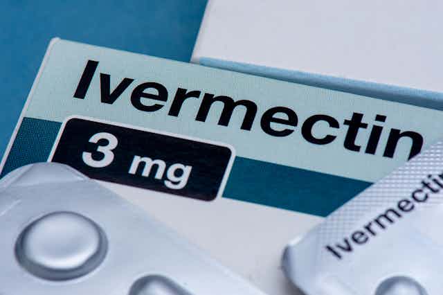 Ivermectin box and blister pack