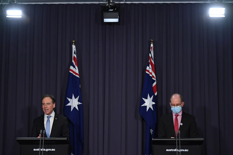 Greg Hunt and Paul Kelly