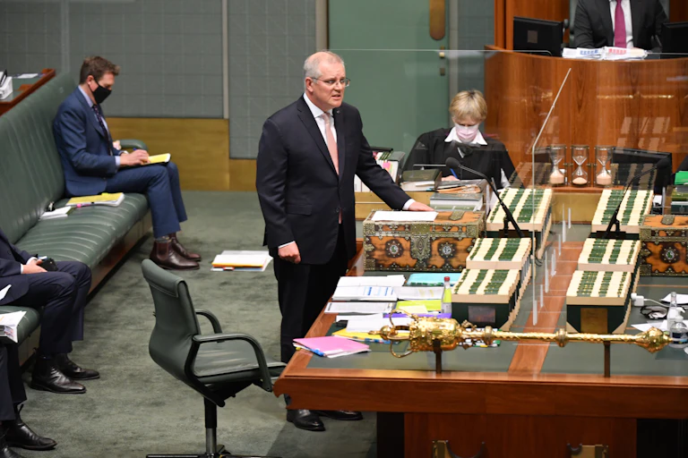 Scott Morrison during question time