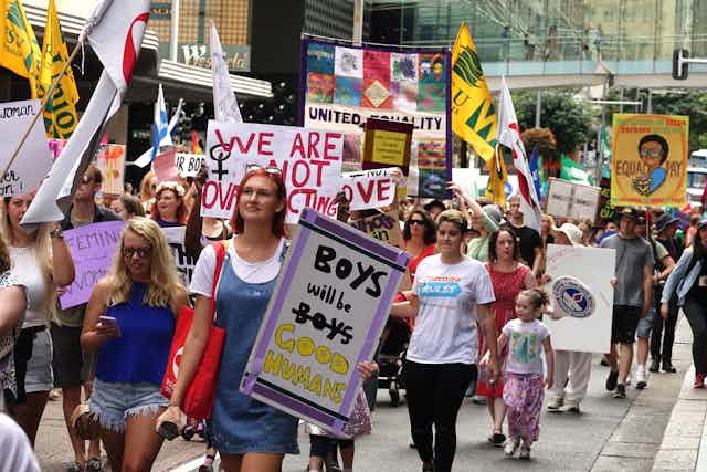 International Women's Day March in Sydney in 2018.