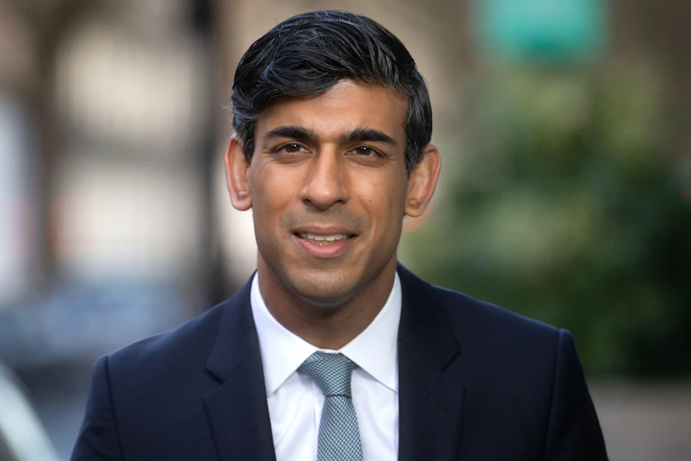 Chancellor Rishi Sunak on the street