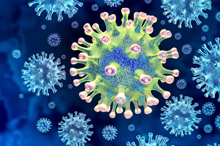 Ilustración del coronavirus SARS-CoV-2