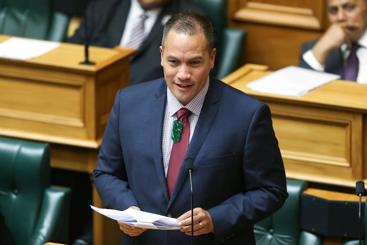 Tamati Coffey in parliament