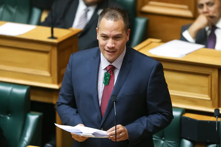 Tamati Coffey in parliament