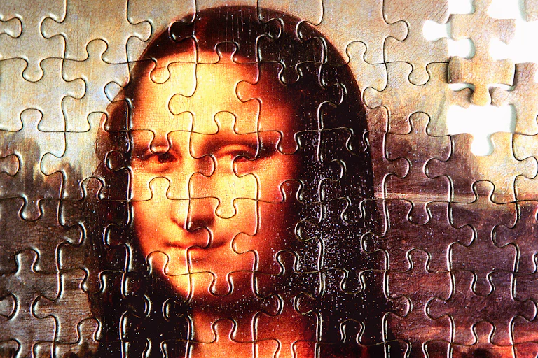 Jigsaw puzzle of painting of woman.