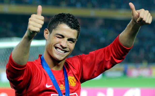 Ronaldo pictured during his first stint at Manchester United. 