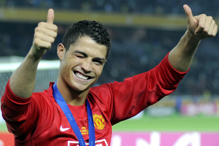 Ronaldo pictured during his first stint at Manchester United.