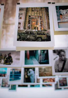 Photo d’une exposition photographique dédiée au 11 Septembre