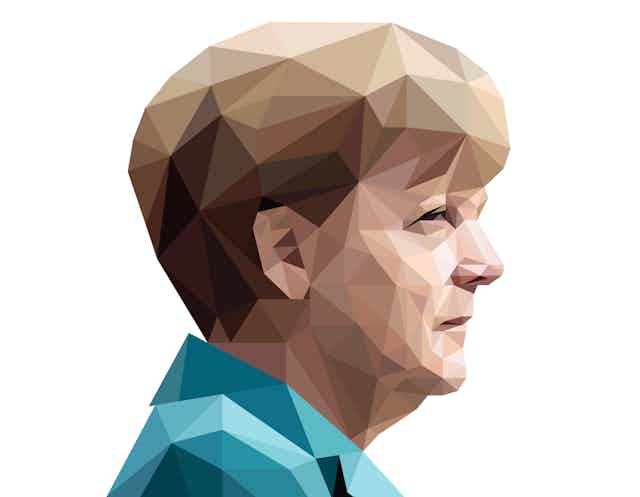 An illustration of Angela Merkel
