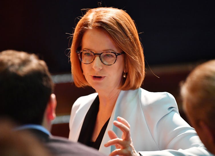Former prime minister Julia Gillard in 2018.