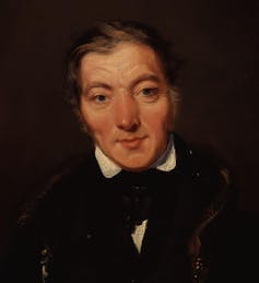 Robert Owen portrait by William Henry Brooke
