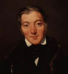 Robert Owen portrait by William Henry Brooke