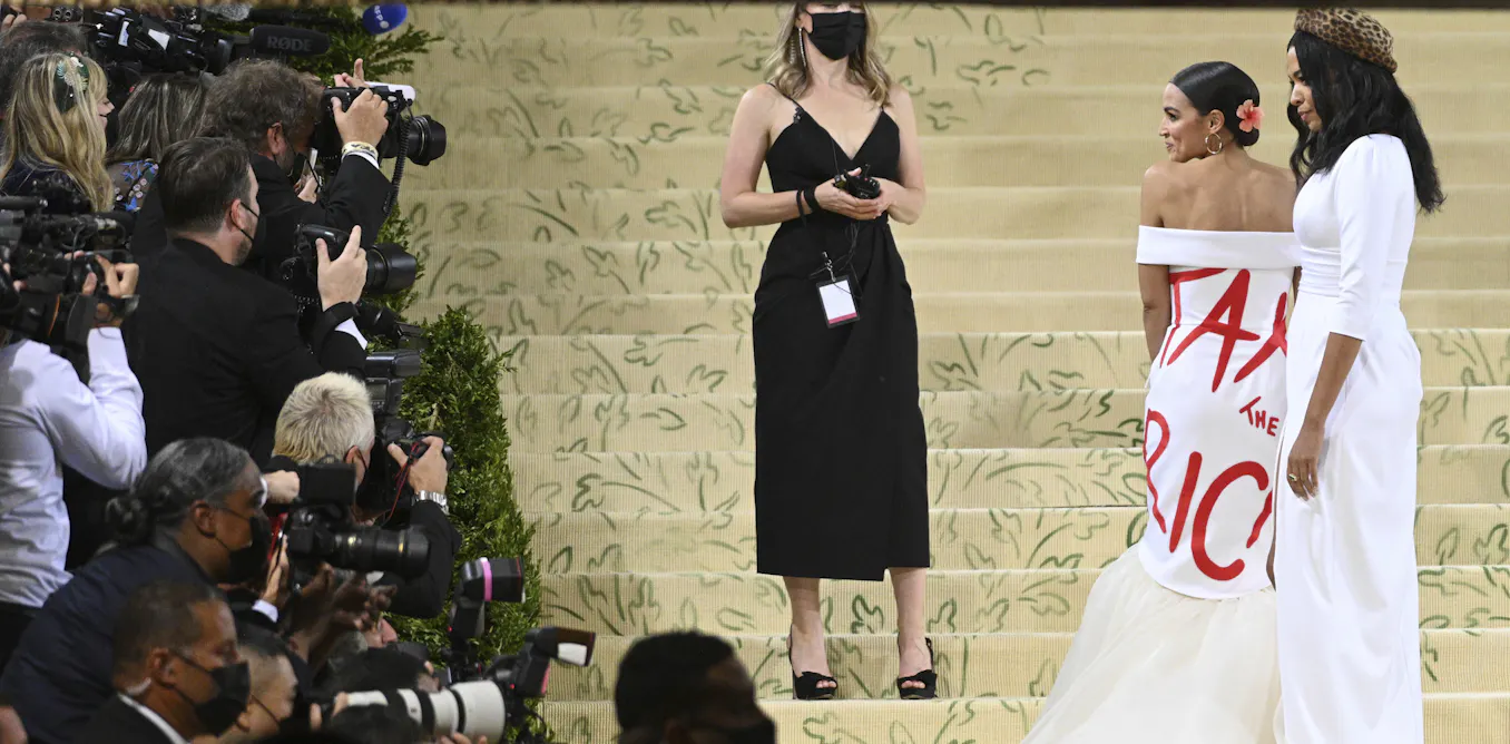 aoc tax the rich dress designer Alexandria Ocasio-Cortez Ordered To Pay Up For Tax The Rich Dress