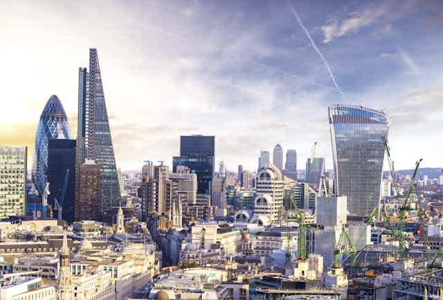 City of London skyline view.
