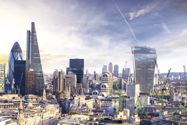 City of London skyline view.