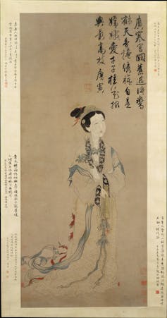 Circa 1368-1644 painting of moon goddess Chang'e,