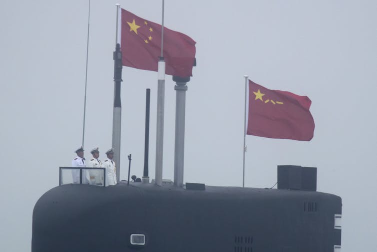 One of China's new nuclear-powered submarines.