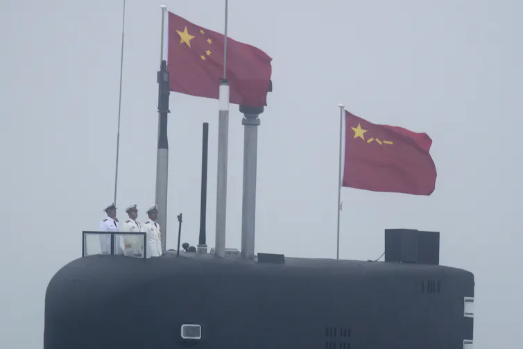 One of China's new nuclear-powered submarines.