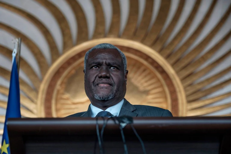 The Chairperson of the African Union, Moussa Faki Mahamat