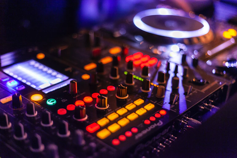 Multicolored Mixing Console