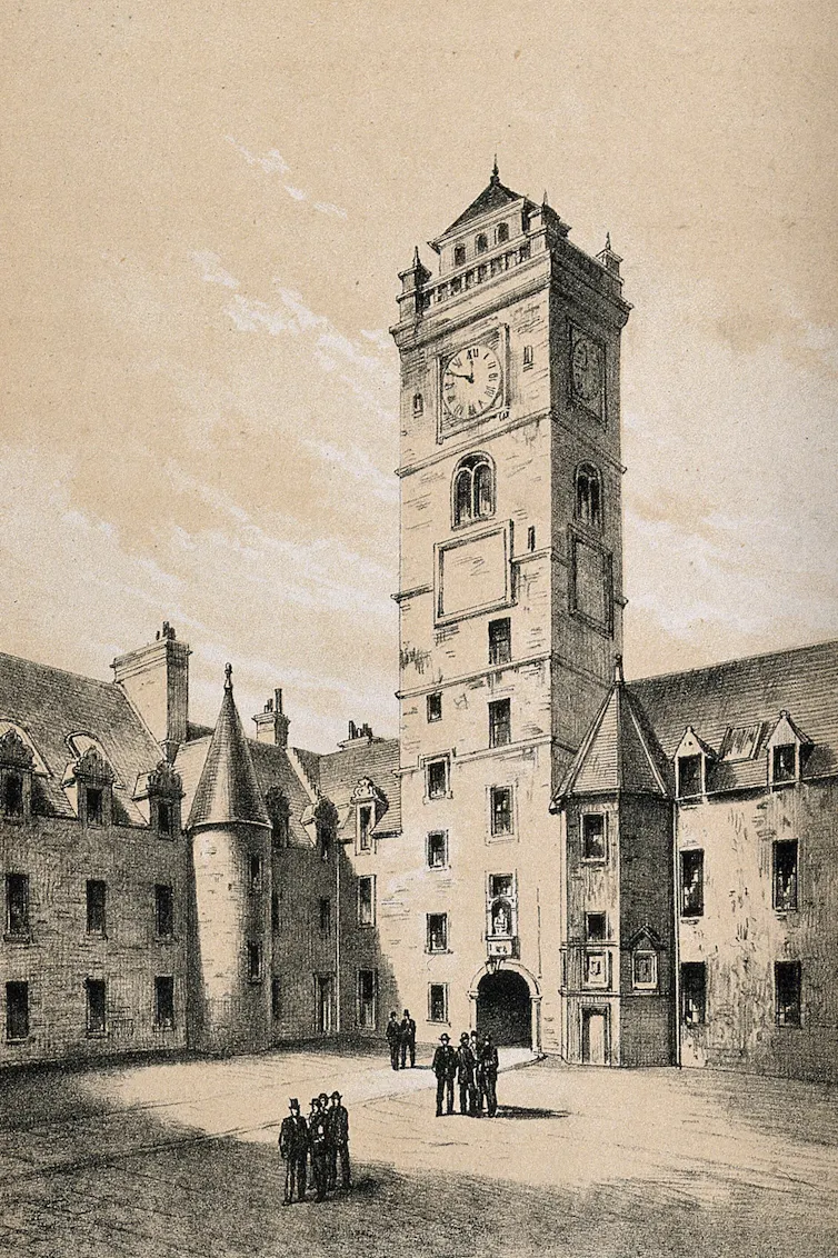 Image of an old Glasgow college building and tower.