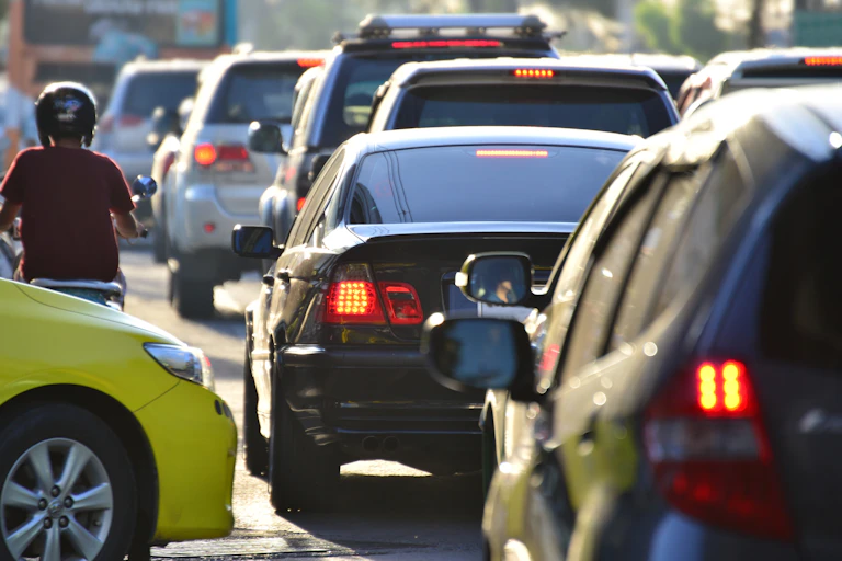 Congested traffic