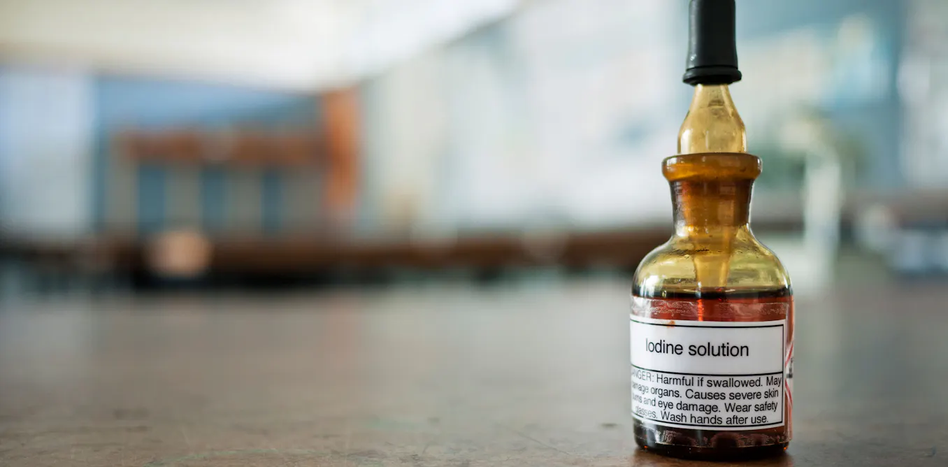 Gargling with iodine won’t sto...