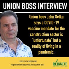 An example of memes about John Setka being shared on social media.