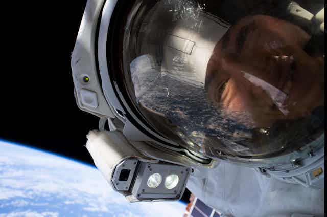 An astronaut 