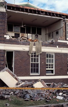 Building damage from the Newcastle earthquake