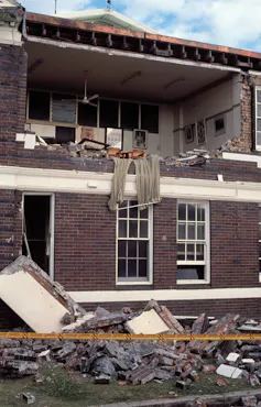 Building damage from the Newcastle earthquake