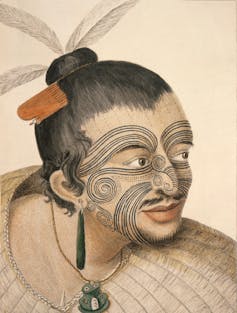 Sketch of a Māori chief